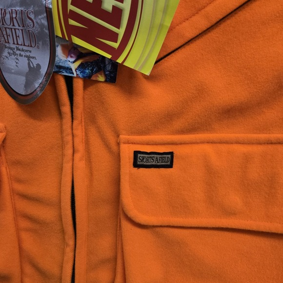 Sports‎ Afield Blaze Vest Large Orange Shoulder Hunting Pockets Gamebag - Picture 5 of 11